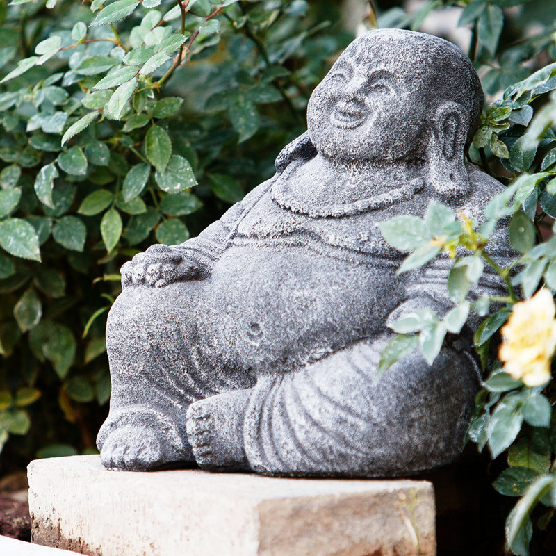 Garden Age Laughing Buddha Statue & Reviews Wayfair